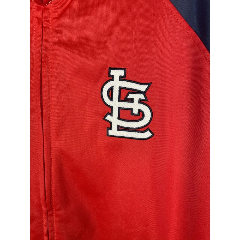 St Louis‎ Cardinals  Double Sided Logo Full Zip Jacket XL G-111 Carl Banks MLB